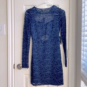 Express navy party dress